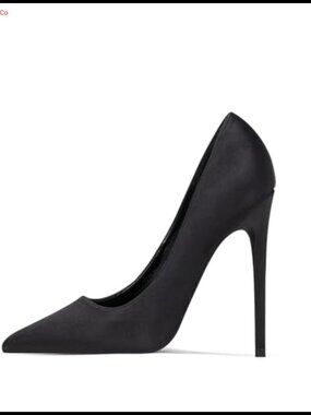 Satin Pointed Toe Stiletto Pumps Slip On High Heels Wedding